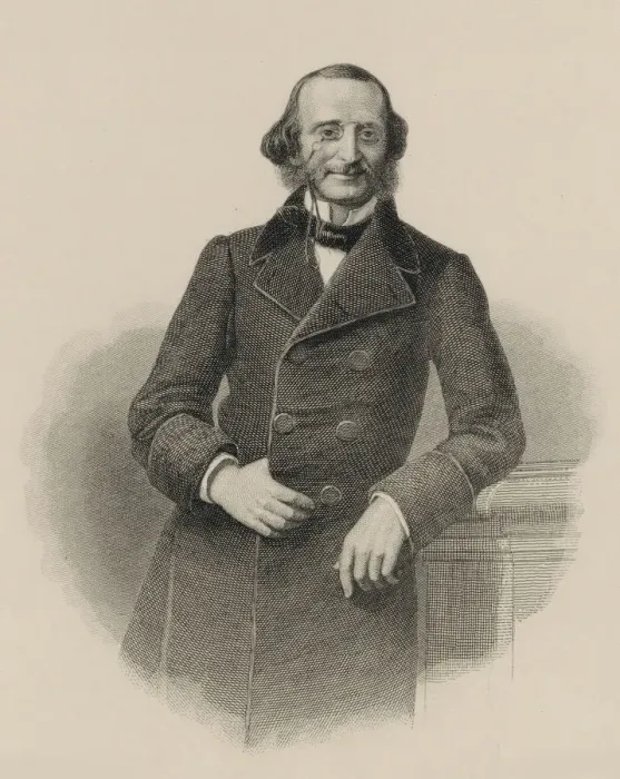 Framed Print : Portrait of Jacques Offenbach (1819-1880), 1860. Creator: Weger, August (1823-1892) Framed Print : Portrait of Jacques Offenbach (1819-1880), 1860. Creator: Weger, August (1823-1892)