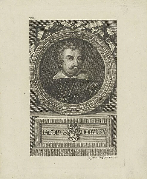 Portrait of Jakub Horcicky z Tepence (1575-1622). Creator: Balzer, Johann (1738-1799)