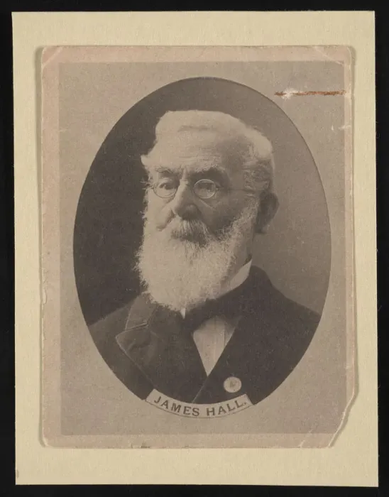 Framed Print : Portrait of James Hall (1811-1898), Before 1898. Creator: Unknown Framed Print : Portrait of James Hall (1811-1898), Before 1898. Creator: Unknown