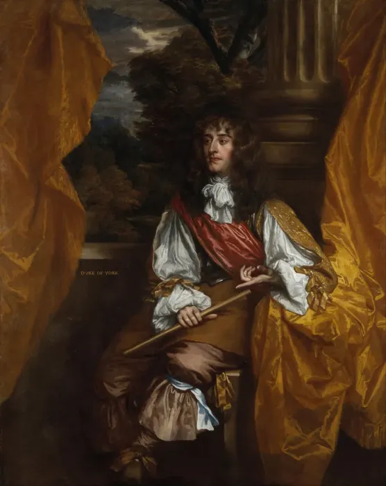 Framed Print : Portrait of James II of England (1633-1701), 1661. Artist: Lely, Sir Peter (1618-1680) Framed Print : Portrait of James II of England (1633-1701), 1661. Artist: Lely, Sir Peter (1618-1680)