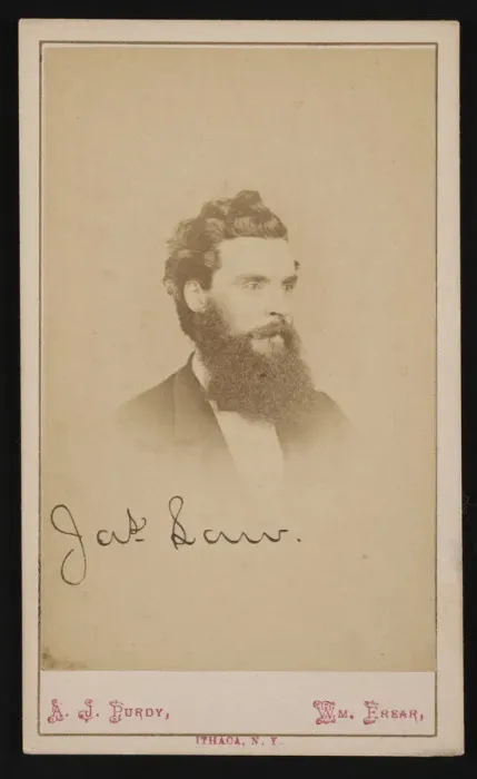 Framed Print : Portrait of James Law (1838-1921), Circa 1870s. Creator: Purdy & Frear Framed Print : Portrait of James Law (1838-1921), Circa 1870s. Creator: Purdy & Frear
