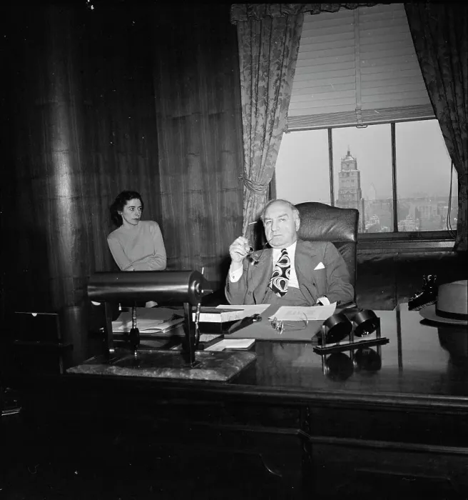 Framed Print : Portrait of James Petrillo in his office, New York, N.Y. ca. Feb. 1947. Creator: William Paul Gottlieb Framed Print : Portrait of James Petrillo in his office, New York, N.Y. ca. Feb. 1947. Creator: William Paul Gottlieb
