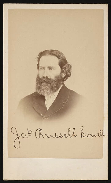 Portrait of James Russell Lowell (1819-1891), Circa 1870s. Creator: Purdy & Frear