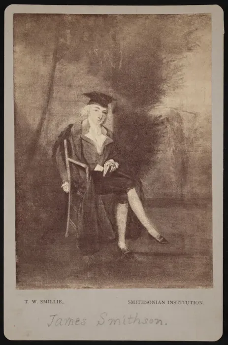 Framed Print : Portrait of James Smithson (1765-1829), 1786 (photographed 1870s) Framed Print : Portrait of James Smithson (1765-1829), 1786 (photographed 1870s)