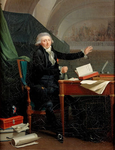Portrait of Jan Anthony d Averhoult (1756-1792), 1792. Artist: Boilly, Louis-Leopold (1761-1845)