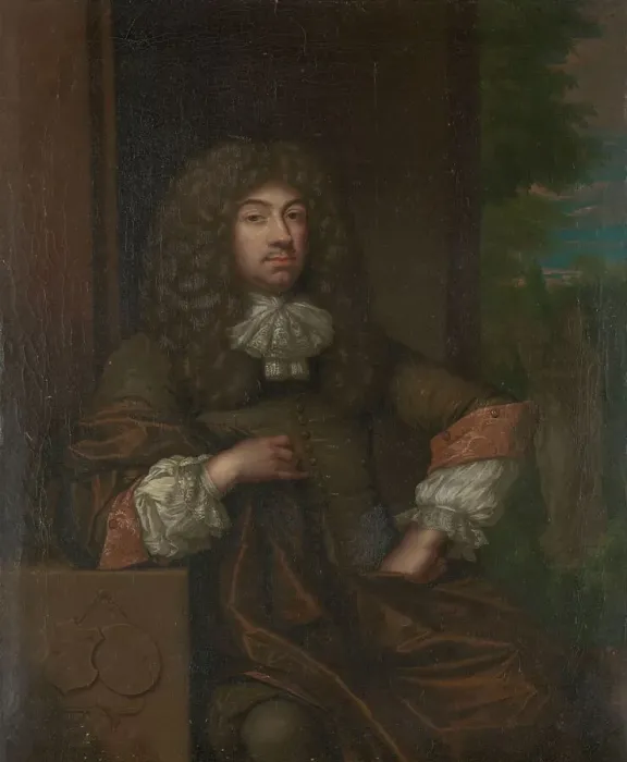 Framed Print : Portrait of Jan Boudaen Courten (1635-1716), lord of St. Laurens, Schellach and... 1690-1753. Creator: Caspar Netscher (copy after) Framed Print : Portrait of Jan Boudaen Courten (1635-1716), lord of St. Laurens, Schellach and... 1690-1753. Creator: Caspar Netscher (copy after)