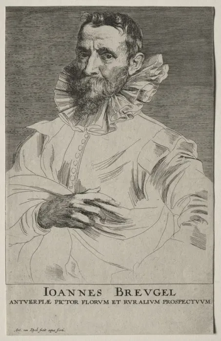 Framed Print : Portrait of Jan Brueghel. Creator: Anthony van Dyck (Flemish, 1599-1641) Framed Print : Portrait of Jan Brueghel. Creator: Anthony van Dyck (Flemish, 1599-1641)