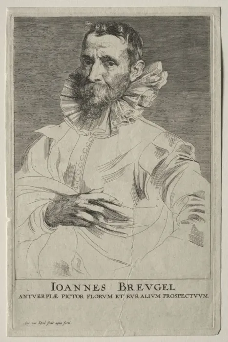 Framed Print : Portrait of Jan Brueghel. Creator: Anthony van Dyck (Flemish, 1599-1641) Framed Print : Portrait of Jan Brueghel. Creator: Anthony van Dyck (Flemish, 1599-1641)