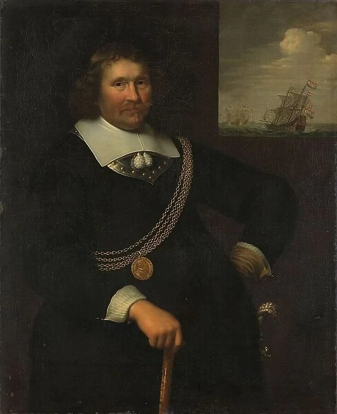 Portrait of Jan Cornelisz Meppel, Lieutenant-Admiral of Holland and West-Friesland, 1661. Creator: Jan Albertsz. Rotius