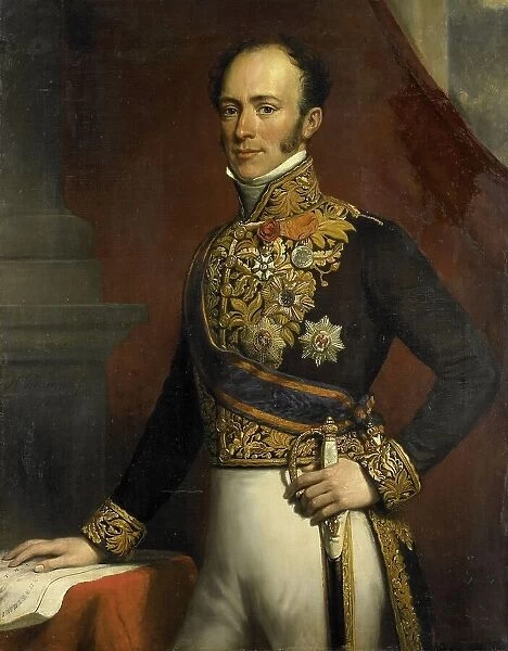 Portrait of Jan Jacob Rochussen, Governor-General of the Dutch East Indies, 1845. Creator: Nicolaas Pieneman