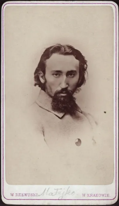 Framed Print : Portrait of Jan Matejko (1838-1893), c. 1880. Creator: Photo studio Waleri Rzewuski Framed Print : Portrait of Jan Matejko (1838-1893), c. 1880. Creator: Photo studio Waleri Rzewuski