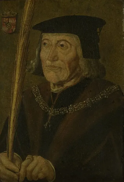 Framed Print : Portrait of Jan van Egmond (1438-1516), Count of Egmond, after c.1510. Creator: Anon Framed Print : Portrait of Jan van Egmond (1438-1516), Count of Egmond, after c.1510. Creator: Anon