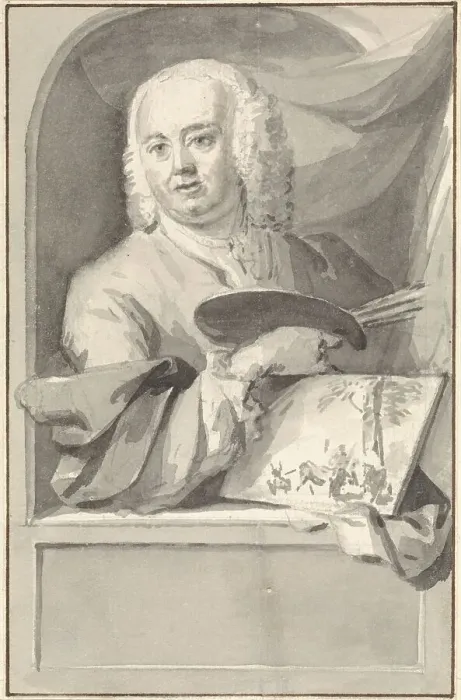 Framed Print : Portrait of Jan van Gool, 1720-1749. Creator: Aert Schouman Framed Print : Portrait of Jan van Gool, 1720-1749. Creator: Aert Schouman