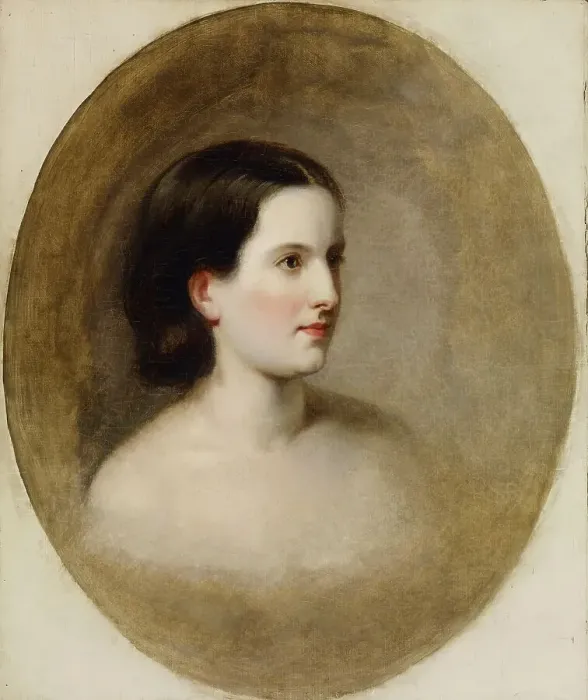 Framed Print : Portrait of Jane Breckenridge, 1830-1878. Creator: Alfred Jacob Miller Framed Print : Portrait of Jane Breckenridge, 1830-1878. Creator: Alfred Jacob Miller