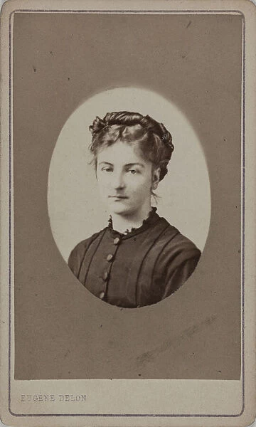 Portrait of Jane Dieulafoy (1851-1916), c. 1880. Creator: Delon, Eugene (1823-1894)