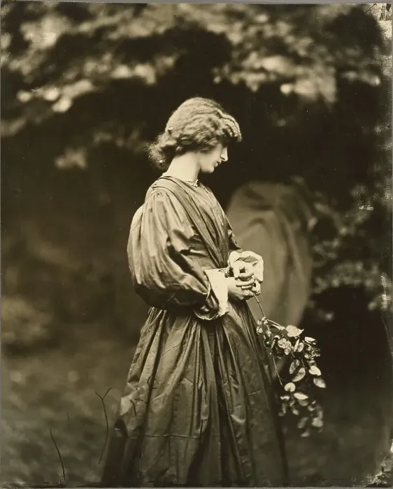 Framed Print : Portrait of Jane Morris (Mrs. William Morris), negative July 1865; print after 1900. Creator: John Robert Parsons Framed Print : Portrait of Jane Morris (Mrs. William Morris), negative July 1865; print after 1900. Creator: John Robert Parsons