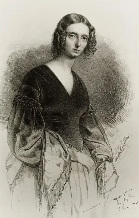 Framed Print : Portrait of Jane Wilhelmina Stirling (1804-1859), 1842. Creator: Eichens, Philipp Hermann (1813-1886)
