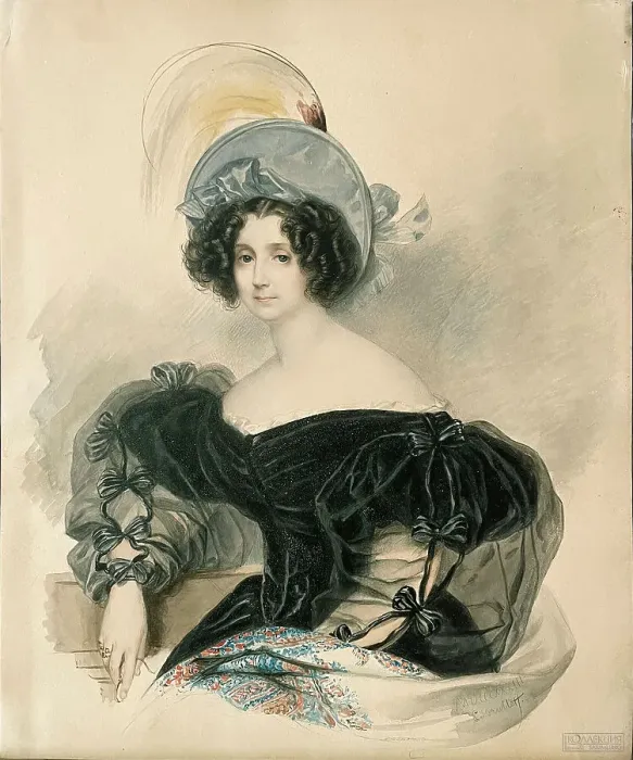 Framed Print : Portrait of Janette (Anna) Ivanovna Lopukhina, née Baroness von Wenckstern (1786-1869), 1833. Creator: Briullov; Karl Pavlovich (1799-1852) Framed Print : Portrait of Janette (Anna) Ivanovna Lopukhina, née Baroness von Wenckstern (1786-1869), 1833. Creator: Briullov; Karl Pavlovich (1799-1852)