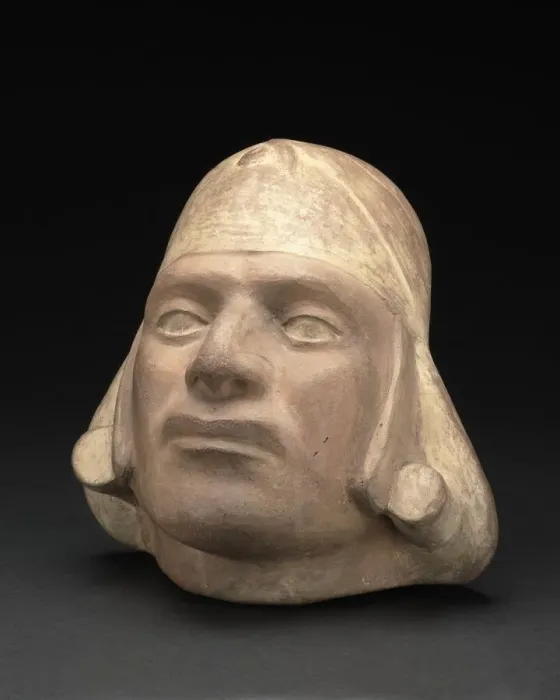 Framed Print : Portrait Jar of a Ruler with Traces of Face Paint, 100 B. C. / A. D. 500. Creator: Unknown Framed Print : Portrait Jar of a Ruler with Traces of Face Paint, 100 B. C. / A. D. 500. Creator: Unknown