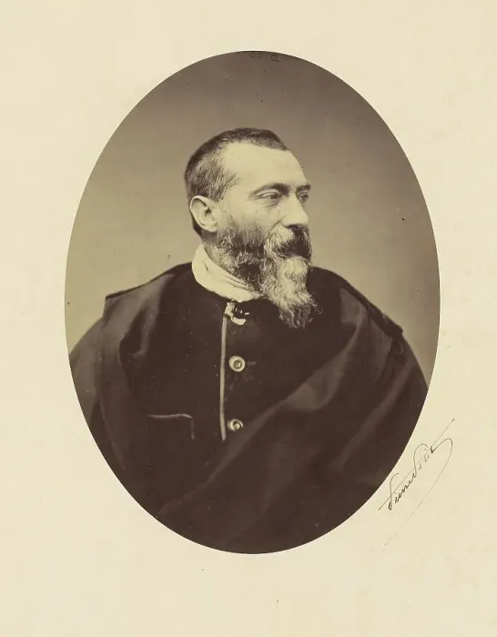 Framed Print : Portrait of Jean-Baptiste Alphonse Karr, 1857-1865. Creator: Pierre Petit Framed Print : Portrait of Jean-Baptiste Alphonse Karr, 1857-1865. Creator: Pierre Petit