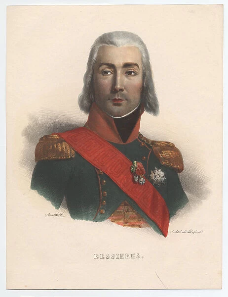 Portrait of Jean-Baptiste Bessieres (1768-1813), Marshal of France, 1835. Artist: Mauraisse