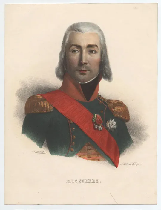 Framed Print : Portrait of Jean-Baptiste Bessieres (1768-1813), Marshal of France, 1835. Artist: Mauraisse Framed Print : Portrait of Jean-Baptiste Bessieres (1768-1813), Marshal of France, 1835. Artist: Mauraisse