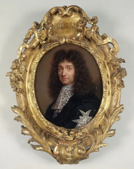 Framed Print : Portrait de Jean-Baptiste Colbert (1619-1683), homme politique, c1665. Creator: Ecole Francaise Framed Print : Portrait de Jean-Baptiste Colbert (1619-1683), homme politique, c1665. Creator: Ecole Francaise