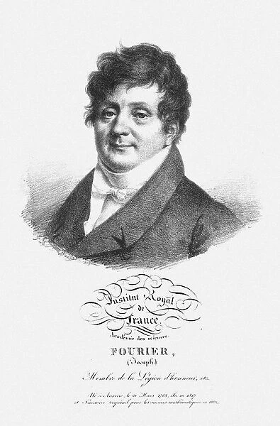 Portrait of Jean Baptiste Joseph Fourier (1768-1830). Artist: Anonymous