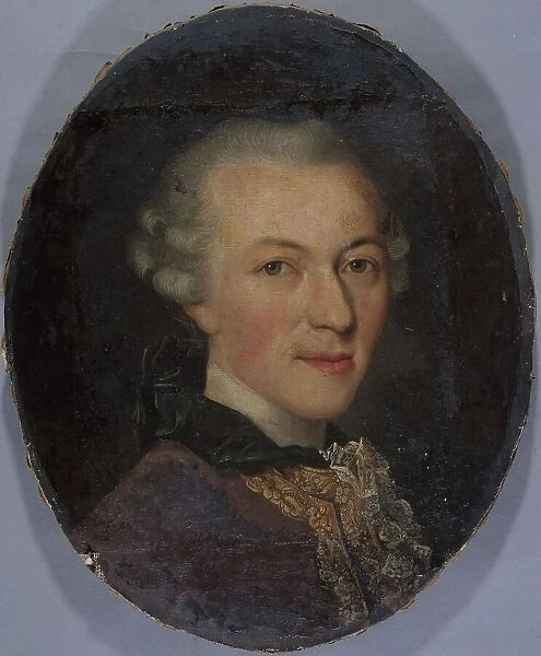 Portrait of Jean-Baptiste Leloir, great-grandfather of the painter Maurice Leloir, c1701-1800. Creator: Unknown
