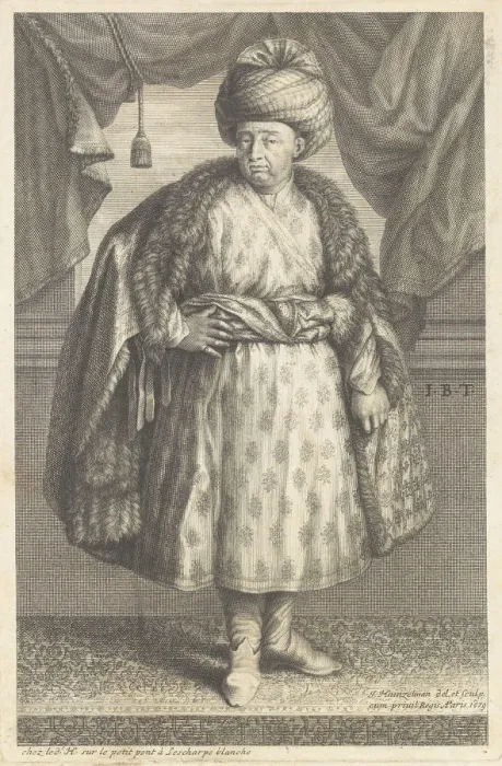 Framed Print : Portrait of Jean-Baptiste Tavernier (1605-1689), 1679 Framed Print : Portrait of Jean-Baptiste Tavernier (1605-1689), 1679