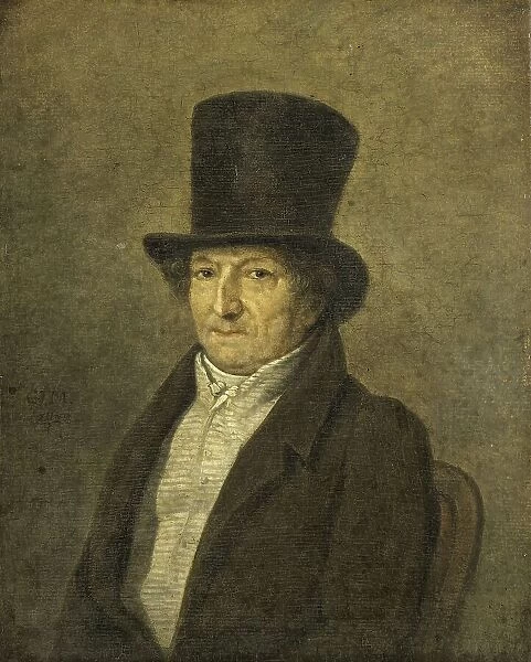 Portrait of Jean Bernard, Art Collector and Painter in Amsterdam, 1828. Creator: Gerrit Jan Michaelis