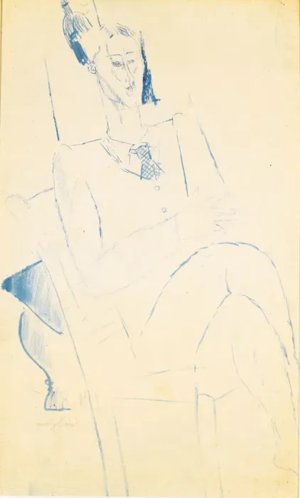 Framed Print : Portrait of Jean Cocteau, c. 1916. Artist: Modigliani, Amedeo (1884-1920) Framed Print : Portrait of Jean Cocteau, c. 1916. Artist: Modigliani, Amedeo (1884-1920)