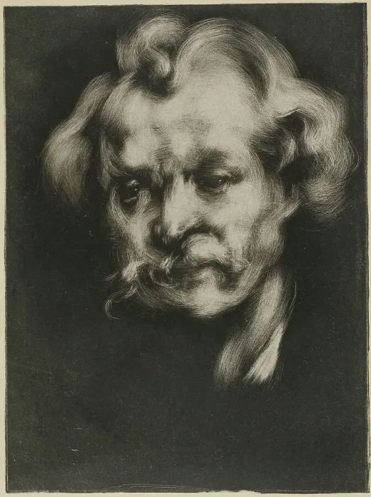 Framed Print : Portrait of Jean Dolent, 1898. Creator: Eugene Carriere Framed Print : Portrait of Jean Dolent, 1898. Creator: Eugene Carriere