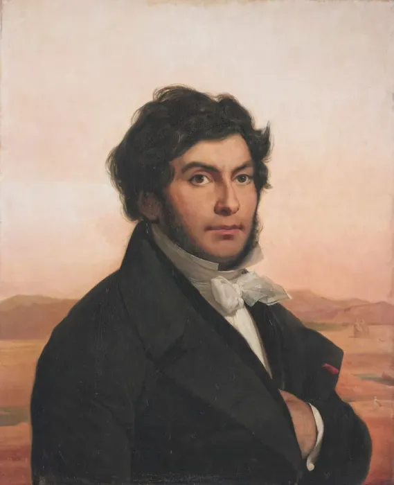 Framed Print : Portrait of Jean-Francois Champollion (1790-1832), 1831 Framed Print : Portrait of Jean-Francois Champollion (1790-1832), 1831