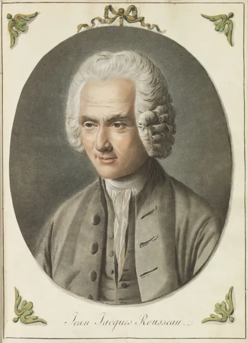 Framed Print : Portrait of Jean-Jacques Rousseau (1712-1778), ca 1775. Creator: Saint-Aubin, Augustin Framed Print : Portrait of Jean-Jacques Rousseau (1712-1778), ca 1775. Creator: Saint-Aubin, Augustin