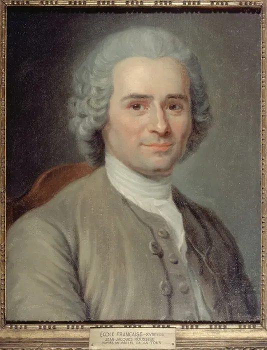 Framed Print : Portrait de Jean-Jacques Rousseau (1712-1778), écrivain et philosophe, after 1753. Creator: Maurice-Quentin de La Tour Framed Print : Portrait de Jean-Jacques Rousseau (1712-1778), écrivain et philosophe, after 1753. Creator: Maurice-Quentin de La Tour