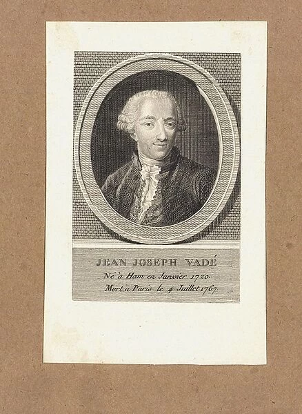 Portrait of Jean-Joseph Vade (1720-1757), ca 1770