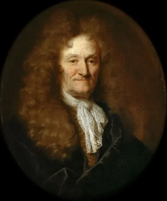 Framed Print : Portrait of Jean de La Fontaine (1621-1695). Artist: Largilliere, Nicolas, de (1656-1746) Framed Print : Portrait of Jean de La Fontaine (1621-1695). Artist: Largilliere, Nicolas, de (1656-1746)