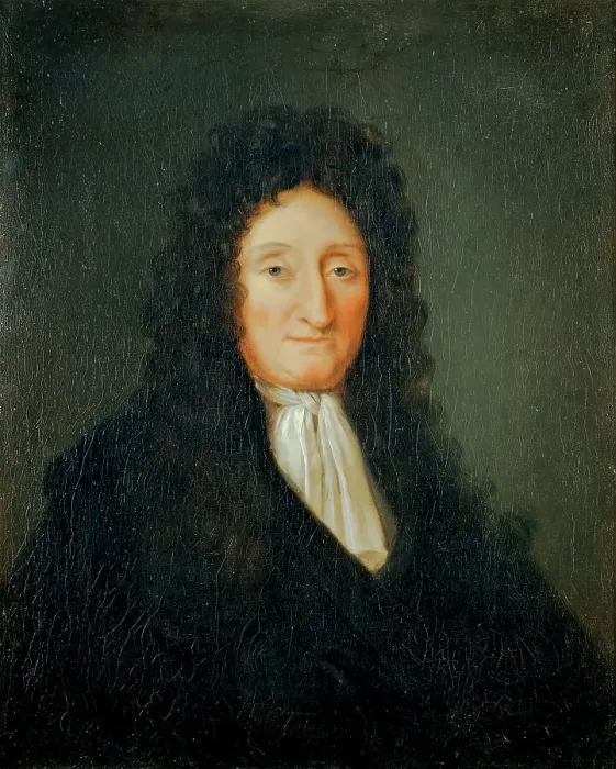 Framed Print : Portrait of Jean de La Fontaine (1621-1695), 1700. Creator: Anonymous Framed Print : Portrait of Jean de La Fontaine (1621-1695), 1700. Creator: Anonymous