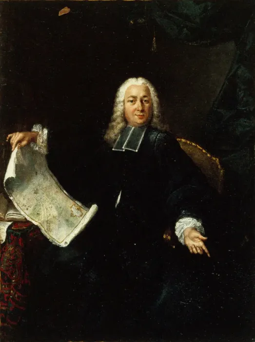 Framed Print : Portrait of Jean de Lagrive (1689-1757), c. 1740. Creator: Anonymous Framed Print : Portrait of Jean de Lagrive (1689-1757), c. 1740. Creator: Anonymous
