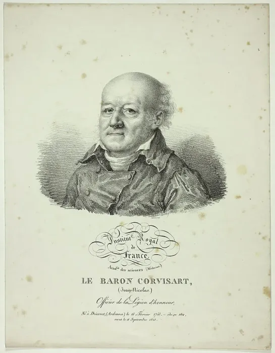 Framed Print : Portrait of Jean-Nicolas, Baron Corvisart, 1822. Creator: Julien Leopold Boilly Framed Print : Portrait of Jean-Nicolas, Baron Corvisart, 1822. Creator: Julien Leopold Boilly