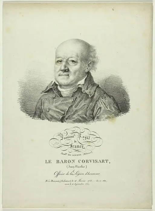 Framed Print : Portrait of Jean-Nicolas, Baron Corvisart, 1822. Creator: Julien Leopold Boilly Framed Print : Portrait of Jean-Nicolas, Baron Corvisart, 1822. Creator: Julien Leopold Boilly