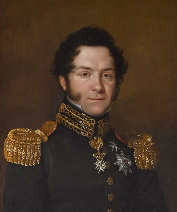 Framed Print : Portrait of Jean-Noe-Godefroy de Polier-Vernand (1782-1833), 1823 Framed Print : Portrait of Jean-Noe-Godefroy de Polier-Vernand (1782-1833), 1823