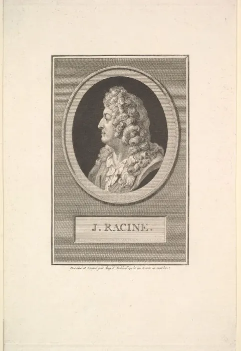 Framed Print : Portrait of Jean Racine, 1800. Creator: Augustin de Saint-Aubin Framed Print : Portrait of Jean Racine, 1800. Creator: Augustin de Saint-Aubin