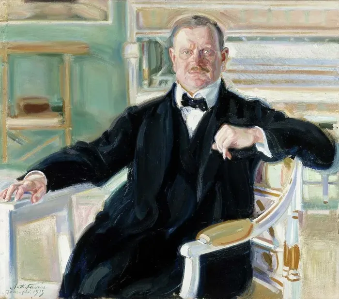 Framed Print : Portrait of Jean Sibelius, 1913. Creator: Antti Faven Framed Print : Portrait of Jean Sibelius, 1913. Creator: Antti Faven