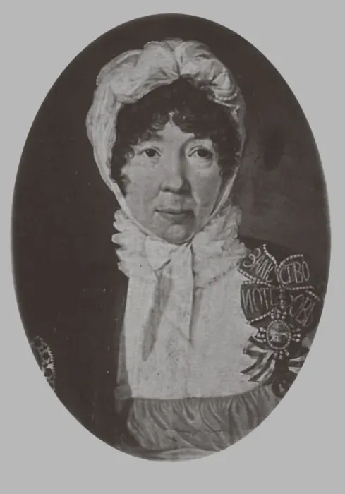 Framed Print : Portrait of Jelizaveta Palmenbach (1761?1832), 1870. Artist: Lushev, Andrey Mikhaylovich (1822-?)