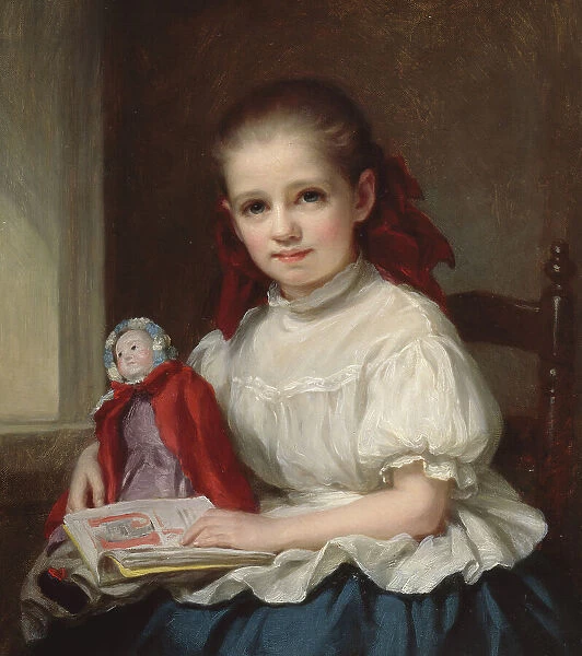 Portrait of Jennie Walters as a Little Girl, c1860. Creator: George Augustus Baker