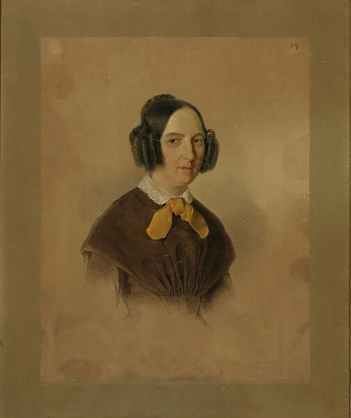 Portrait of Jette (Henriette) Solmar (1794-1889), 1852. Creator: Anonymous