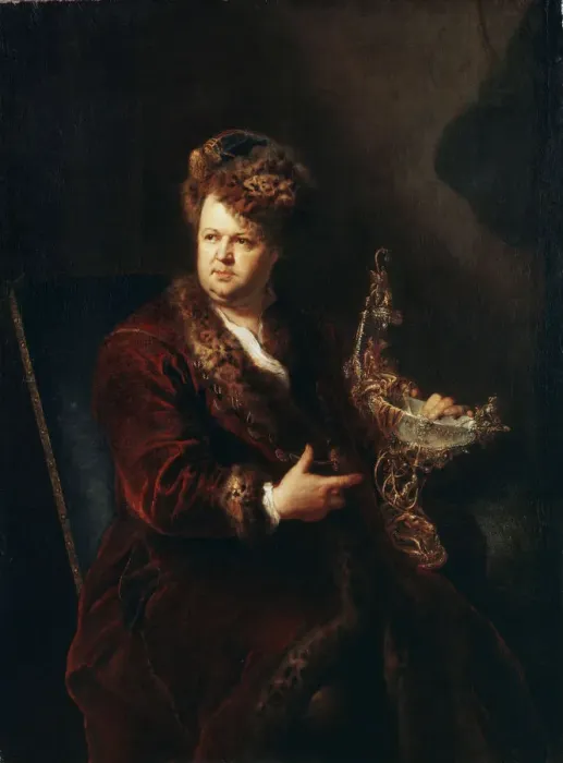 Framed Print : Portrait of the Jeweller Johann Melchior Dinglinger, c1721. Artist: Antoine Pesne Framed Print : Portrait of the Jeweller Johann Melchior Dinglinger, c1721. Artist: Antoine Pesne
