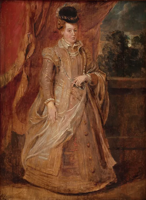 Framed Print : Portrait of Joanna of Austria (1547-1578), Grand Duchess of Tuscany, 1622-1623. Creator: Rubens, Pieter Paul (1577-1640) Framed Print : Portrait of Joanna of Austria (1547-1578), Grand Duchess of Tuscany, 1622-1623. Creator: Rubens, Pieter Paul (1577-1640)